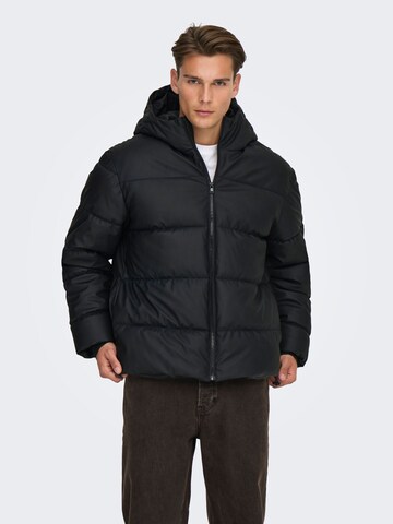 Only & Sons Between-season jacket 'MICHAEL' in Black: front