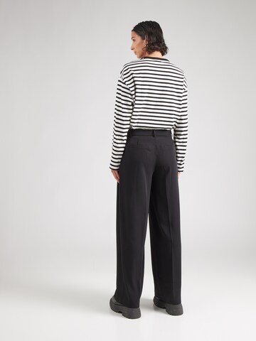 ONLY Wide leg Παντελόνι πλισέ σε μαύρο