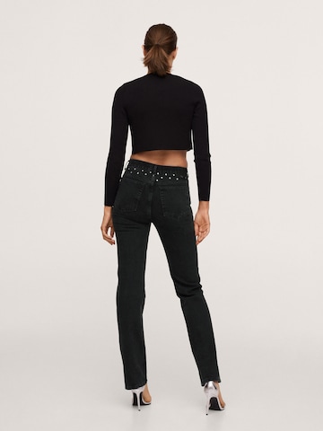 MANGO regular Jeans 'Nuit' i sort