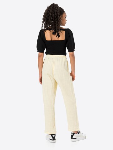 Cotton On Loose fit Pants 'CALI' in Yellow