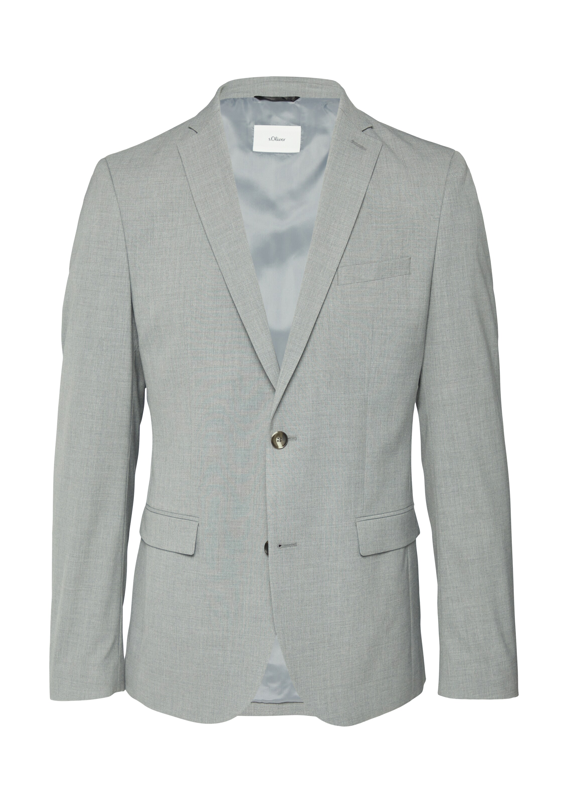 Coupe regular Veste de costume s.Oliver BLACK LABEL en gris : devant