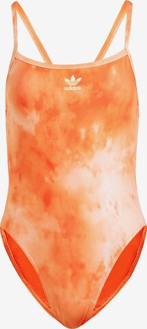 Bustier Maillot de bain sport 'Hills Hiker Allover-Print' ADIDAS ORIGINALS en orange : devant