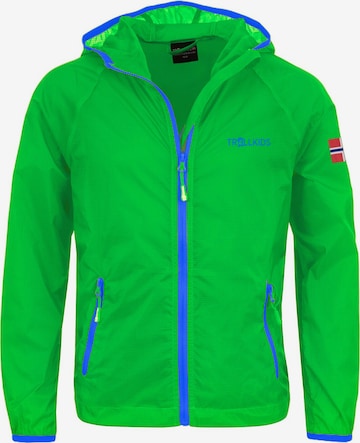 TROLLKIDS Outdoor jacket in Green: front
