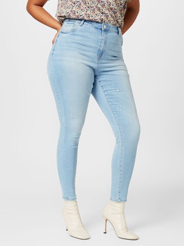 Vero Moda Curve Skinny Jeans 'Phia' i blå: framsida