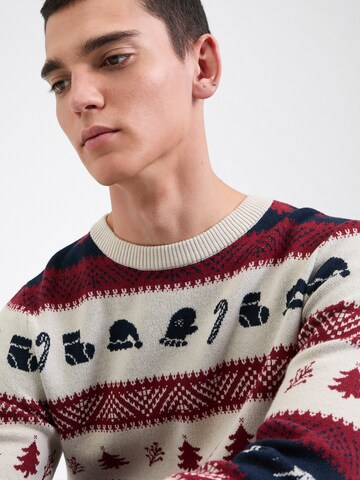JACK & JONES Pullover in Rot