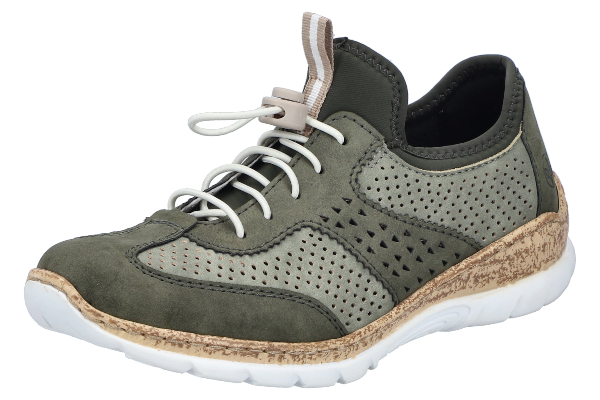 Rieker Slip-on in Groen: voorkant