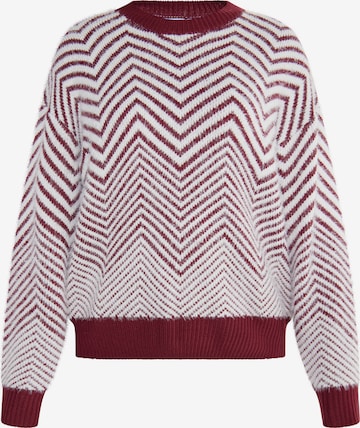 Pull-over 'Iridia' usha WHITE LABEL en rouge : devant