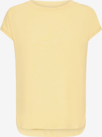 ICHI T-shirt 'IHRebel' i gul: framsida