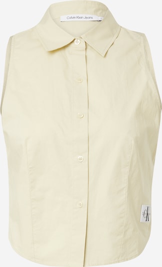 Calvin Klein Jeans Blūze, krāsa - gaiši dzeltens, Preces skats