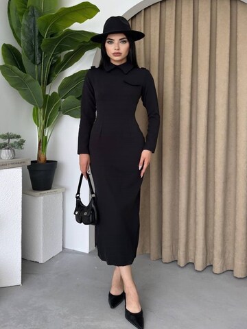 WOMAN VISION Kleid in Schwarz: Vorderseite