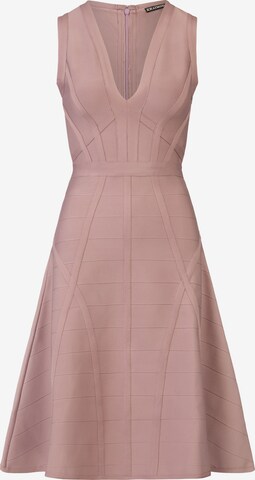 Robe de cocktail Kraimod en rose : devant