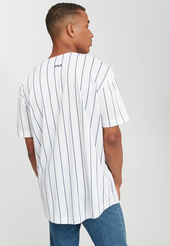 Coupe regular Chemise 'Dawn Baseball' FILA en blanc