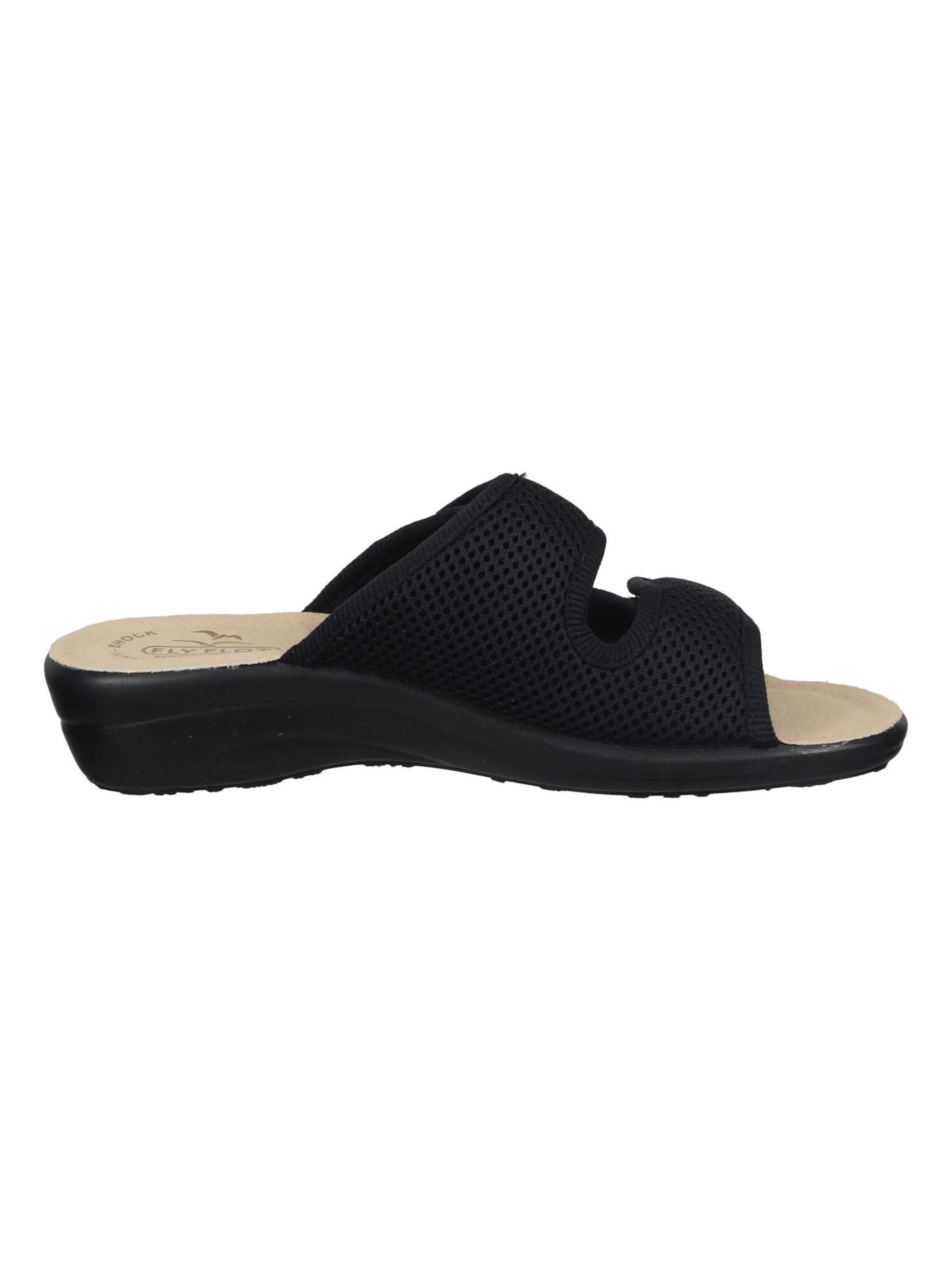 FLY FLOT Slippers in Black