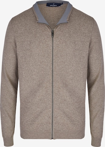DANIEL HECHTER Knit Cardigan in Brown: front