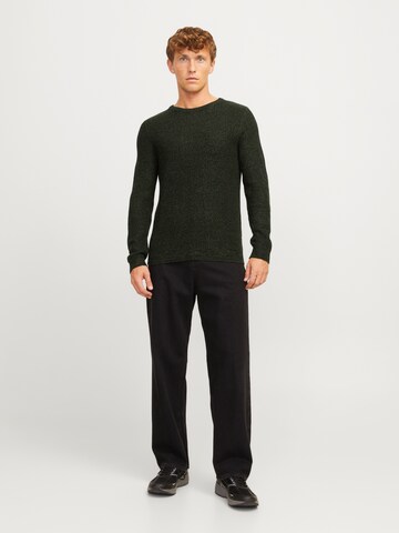 JACK & JONES Sweater 'JJELewis' in Green