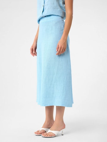 DIMI Skirt 'Damen-Leinen-Midirock' in Blue