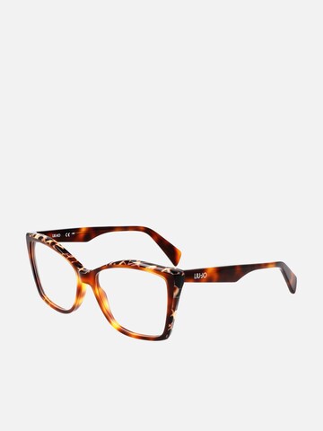 Lunettes de soleil 'Liu Jo LJ2805 Green/cyclamen 54/15/140 WOMAN Eyewear Frame' Liu Jo en marron : devant