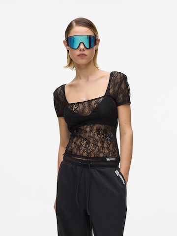 KARL LAGERFELD JEANS Футболка в Черный: спереди