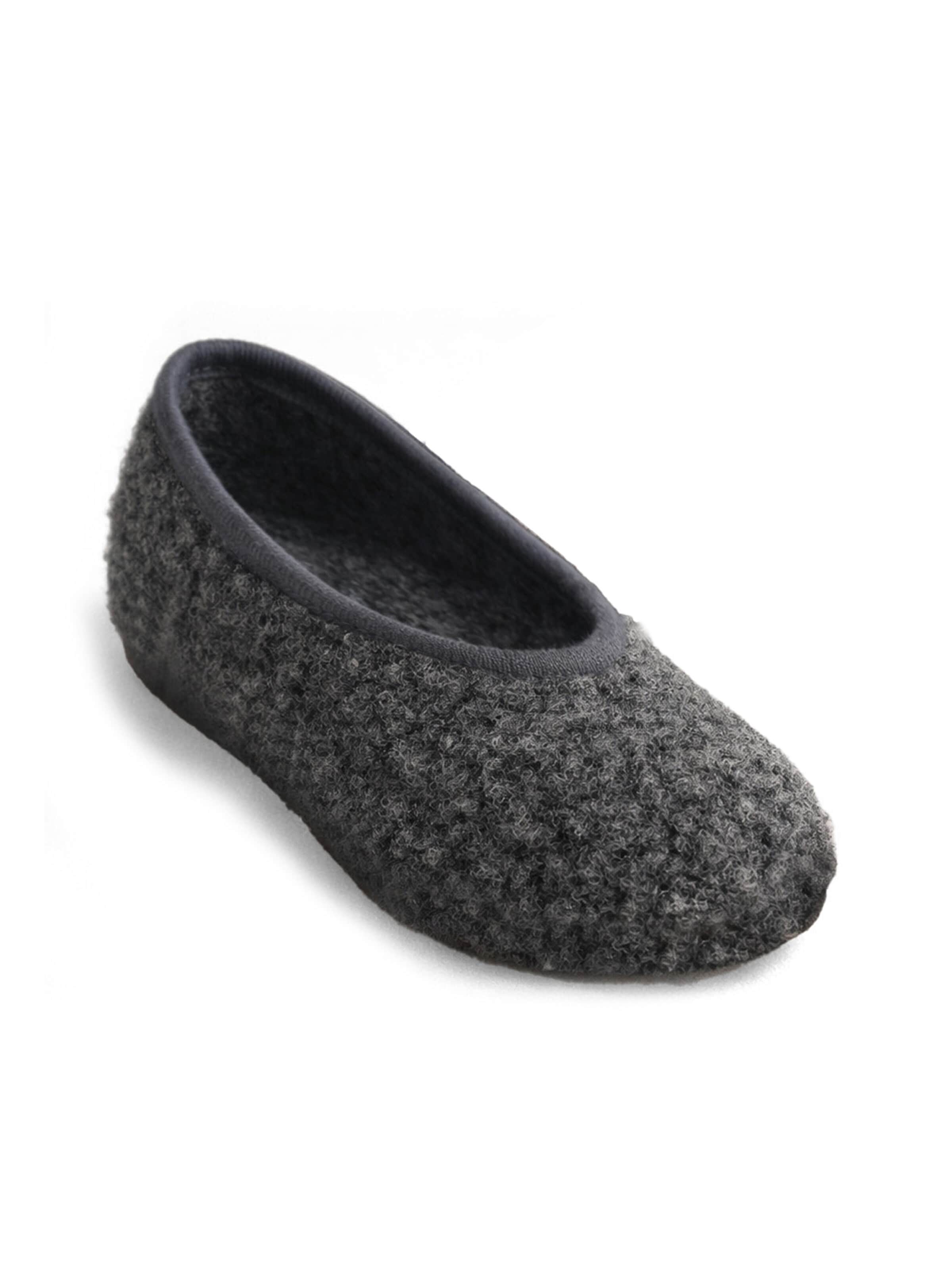 HomeOfSocks Slippers '26DH' in Grey: front