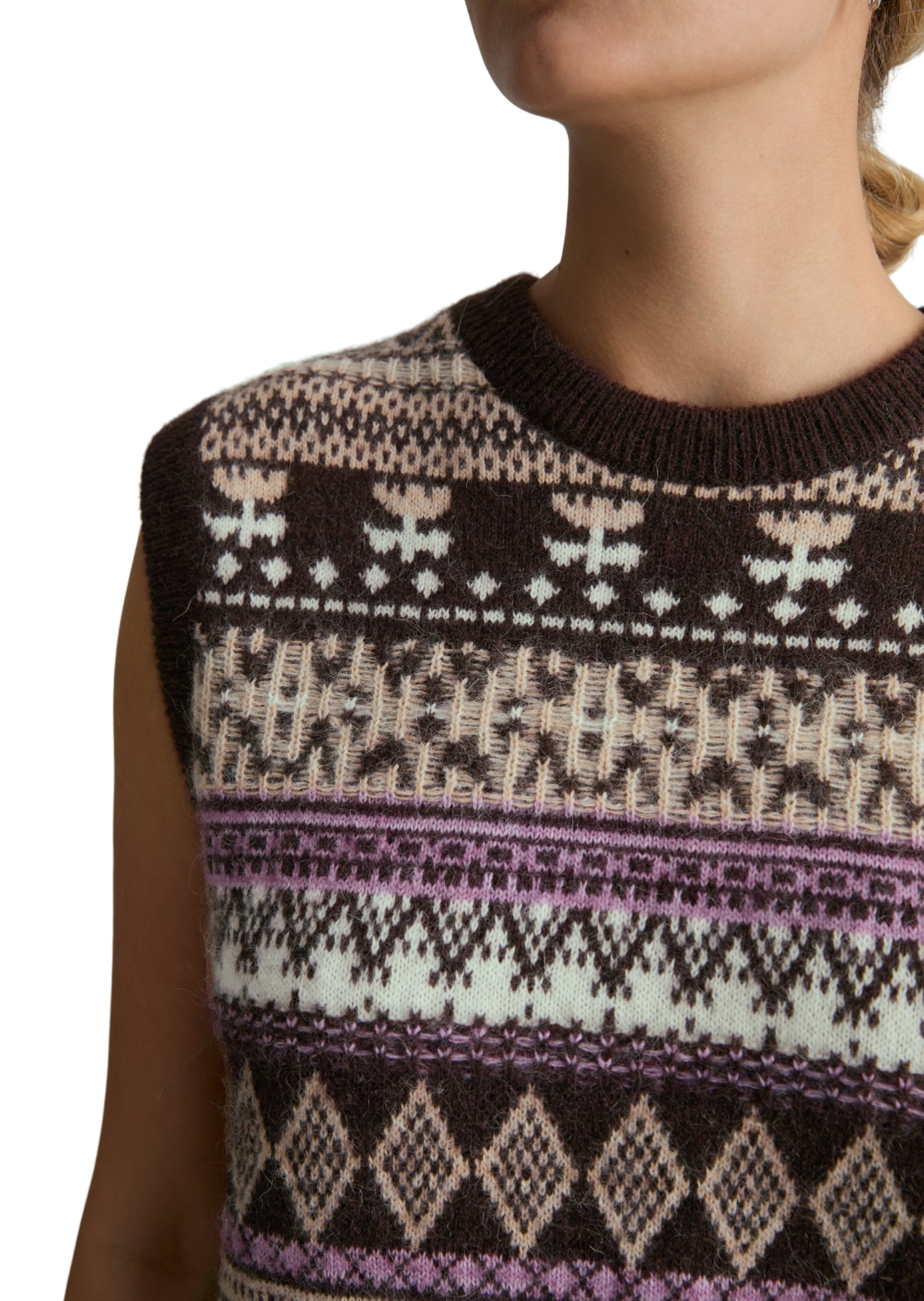 Marc O'Polo DENIM Knitted vest in Brown