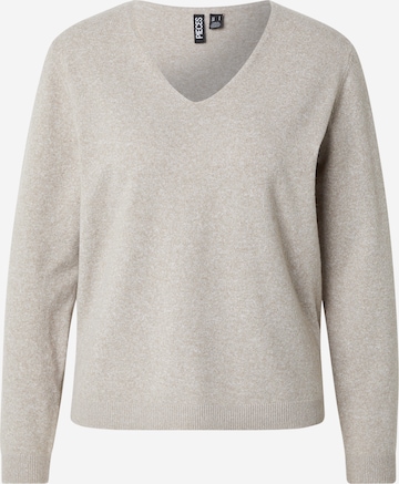 PIECES Sweater 'PCBree' in Beige: front