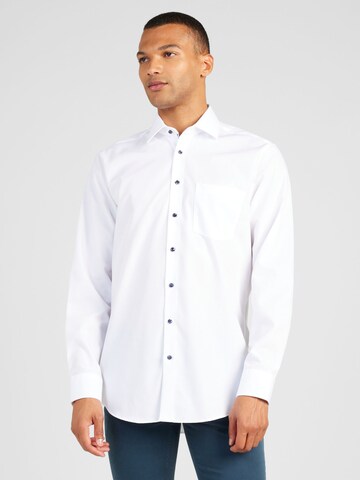 SEIDENSTICKER - Ajuste regular Camisa en blanco: frente