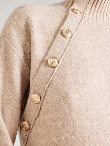 VILA Gebreide jurk in Beige