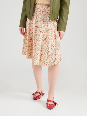 Gonna 'Fullmoon Circle' di Blutsgeschwister in beige: frontale