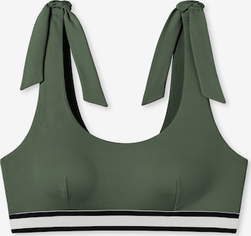 Bustier Hauts de bikini 'Aqua Californian Dream' SCHIESSER en vert : devant