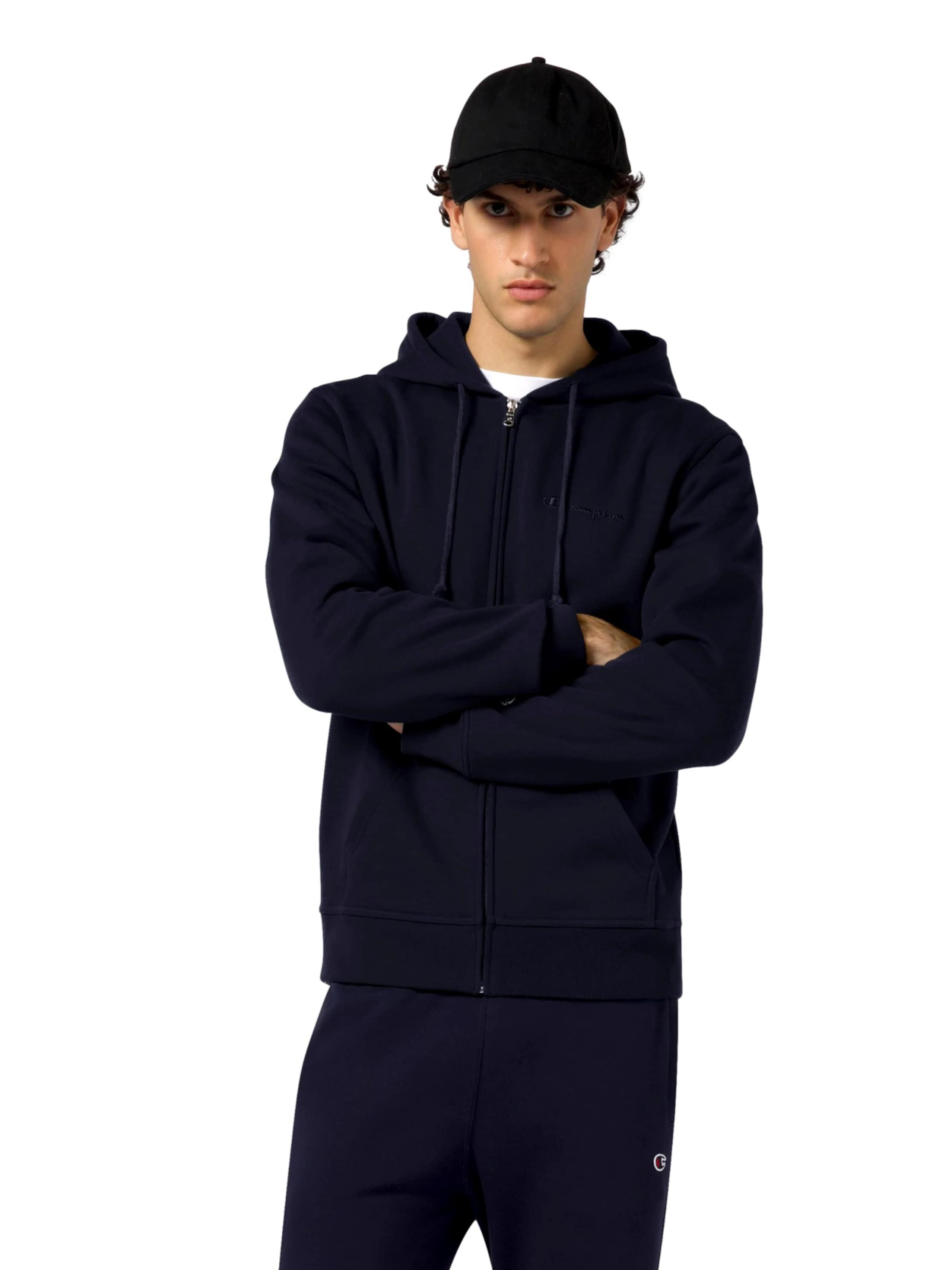 Champion Authentic Athletic Apparel Sweatjakke i blå: forside