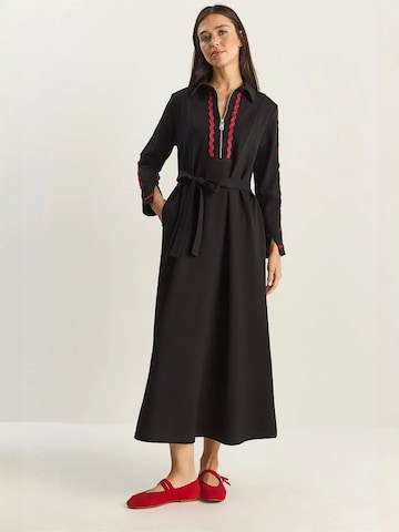 Bianco Lucci Blousejurk in Zwart