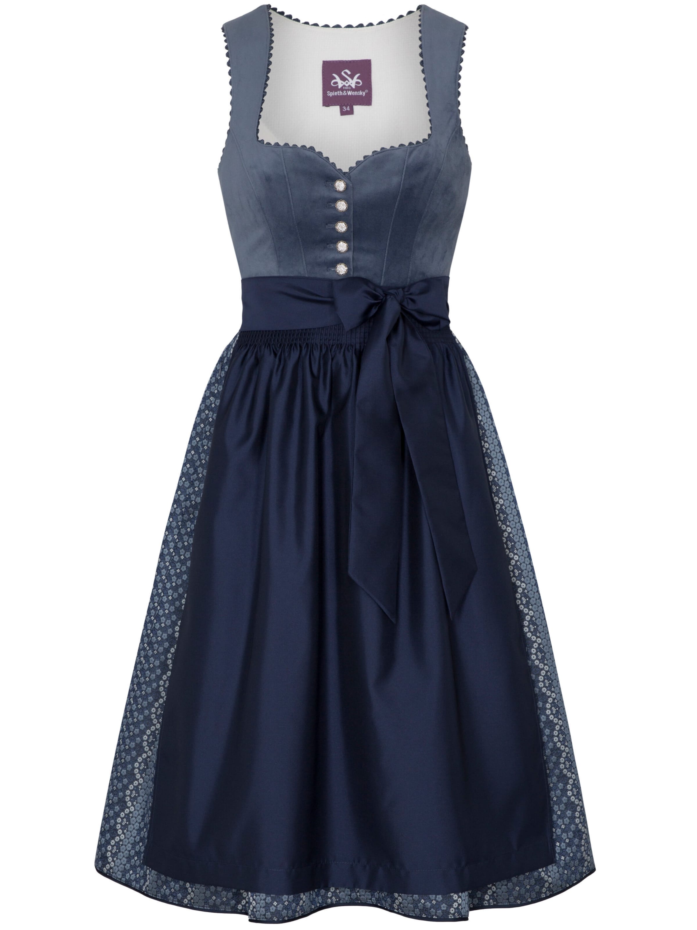Dirndl SPIETH & WENSKY en bleu : devant