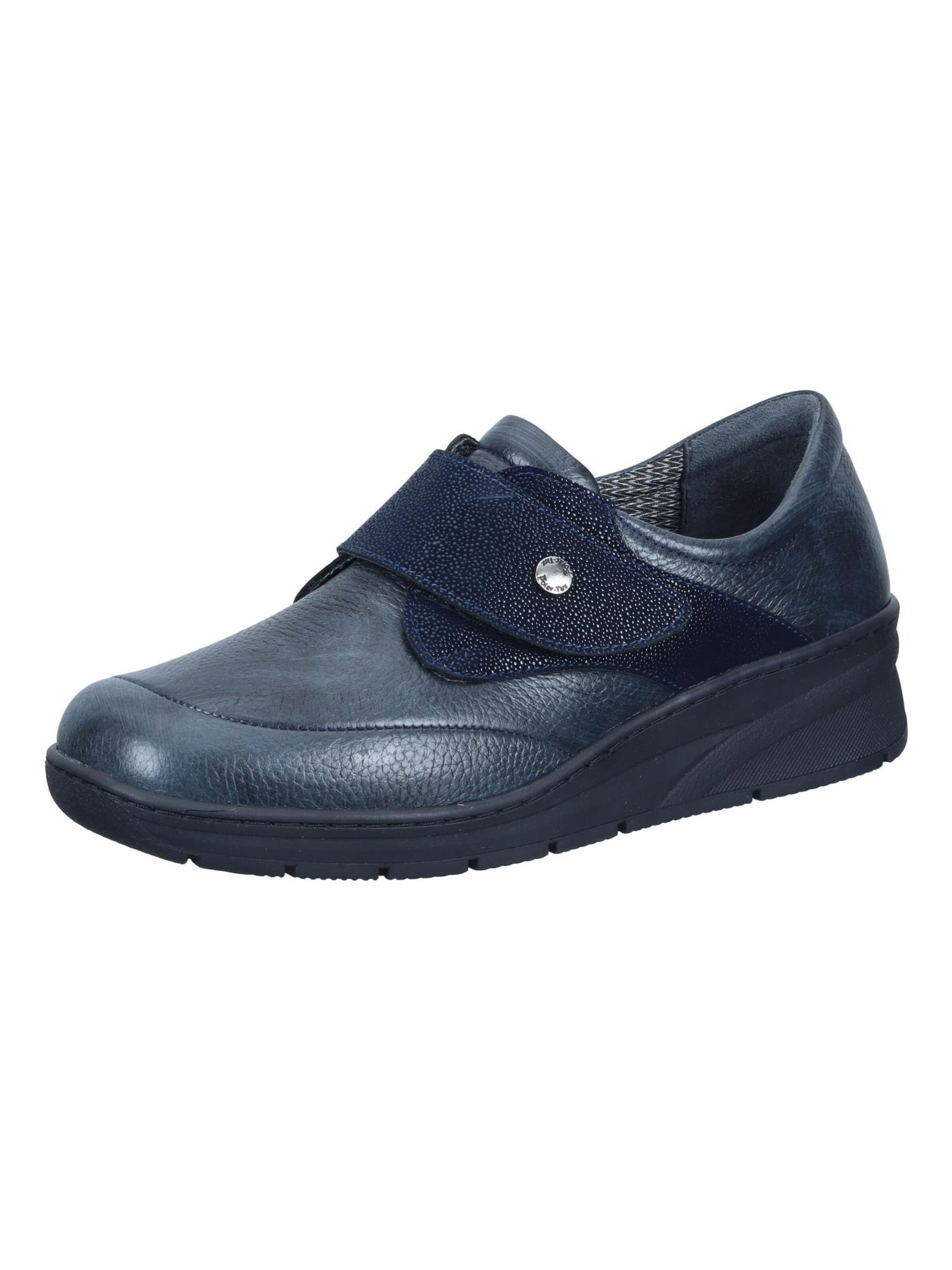 Comfortabel Classic Flats 'Slipper' in Blue: front
