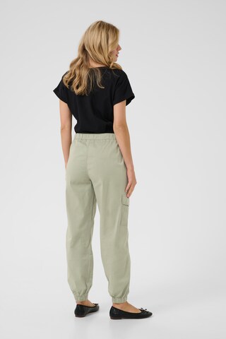 Cream Loose fit Cargo trousers in Green