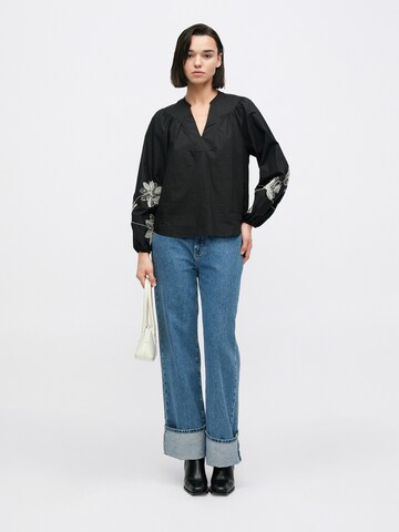 OBJECT Blus 'OBJMERLE' i svart