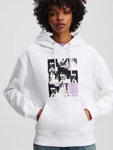Sweat-shirt KARL LAGERFELD JEANS en blanc