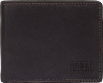 mano Wallet 'SUTURA' in Brown: front