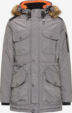 Parka d’hiver DreiMaster Maritim en gris : devant