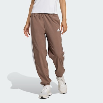 ADIDAS PERFORMANCE Дънки Tapered Leg Спортен панталон в кафяво: отпред
