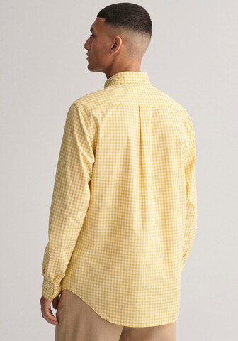 GANT Regular fit Button Up Shirt in Yellow