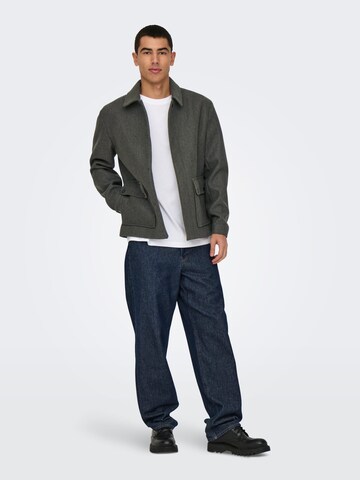 Only & Sons Between-season jacket 'Connor' in Grey