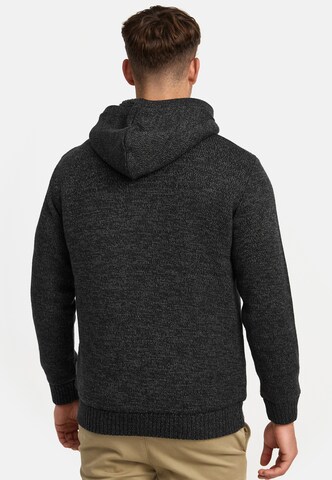 INDICODE JEANS Gebreid vest 'INRandolph' in Zwart