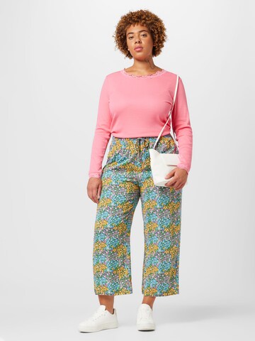 Fransa Curve Loose fit Pants in Blue