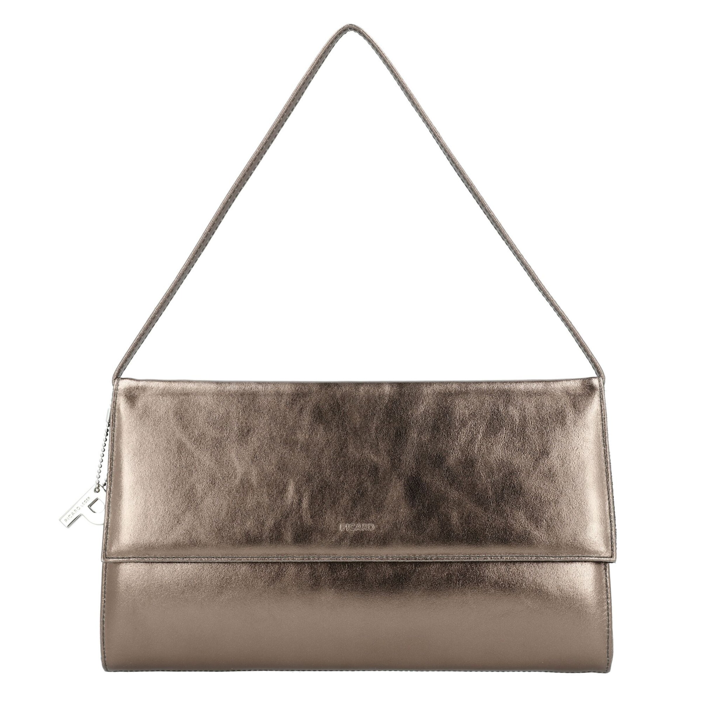 Picard Clutch 'Auguri' in Silber: Vorderseite