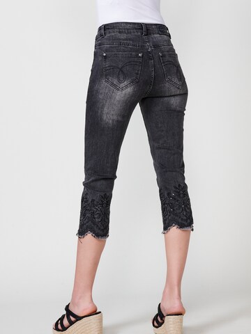 KOROSHI - Skinny Calças de ganga em preto