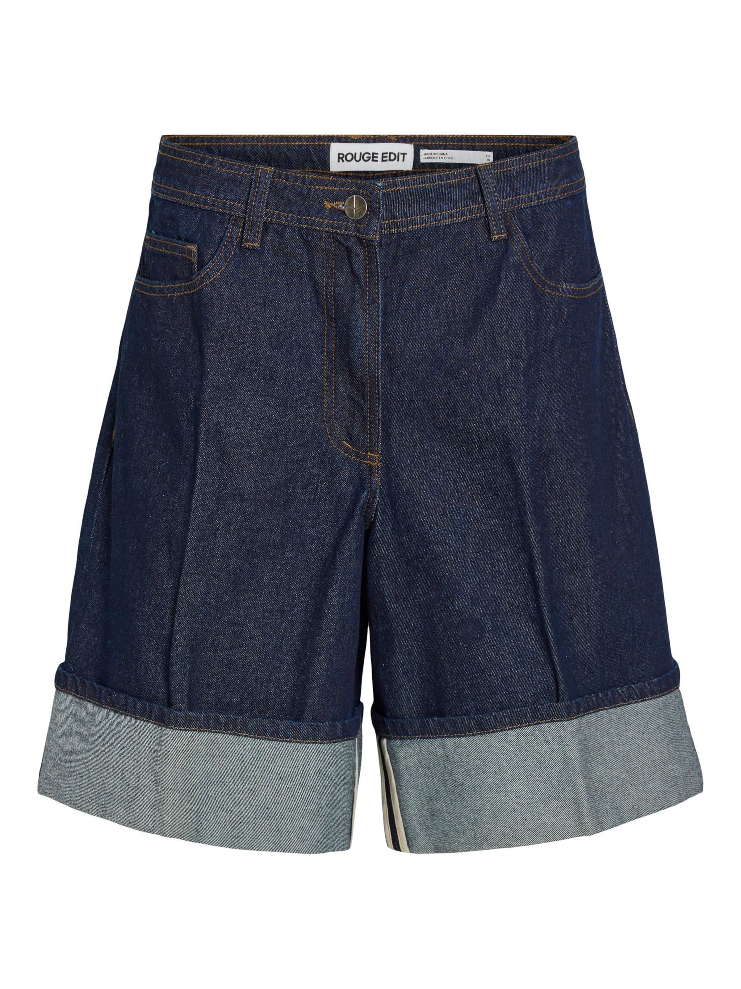 Loosefit Jean ROUGE EDIT en bleu : devant