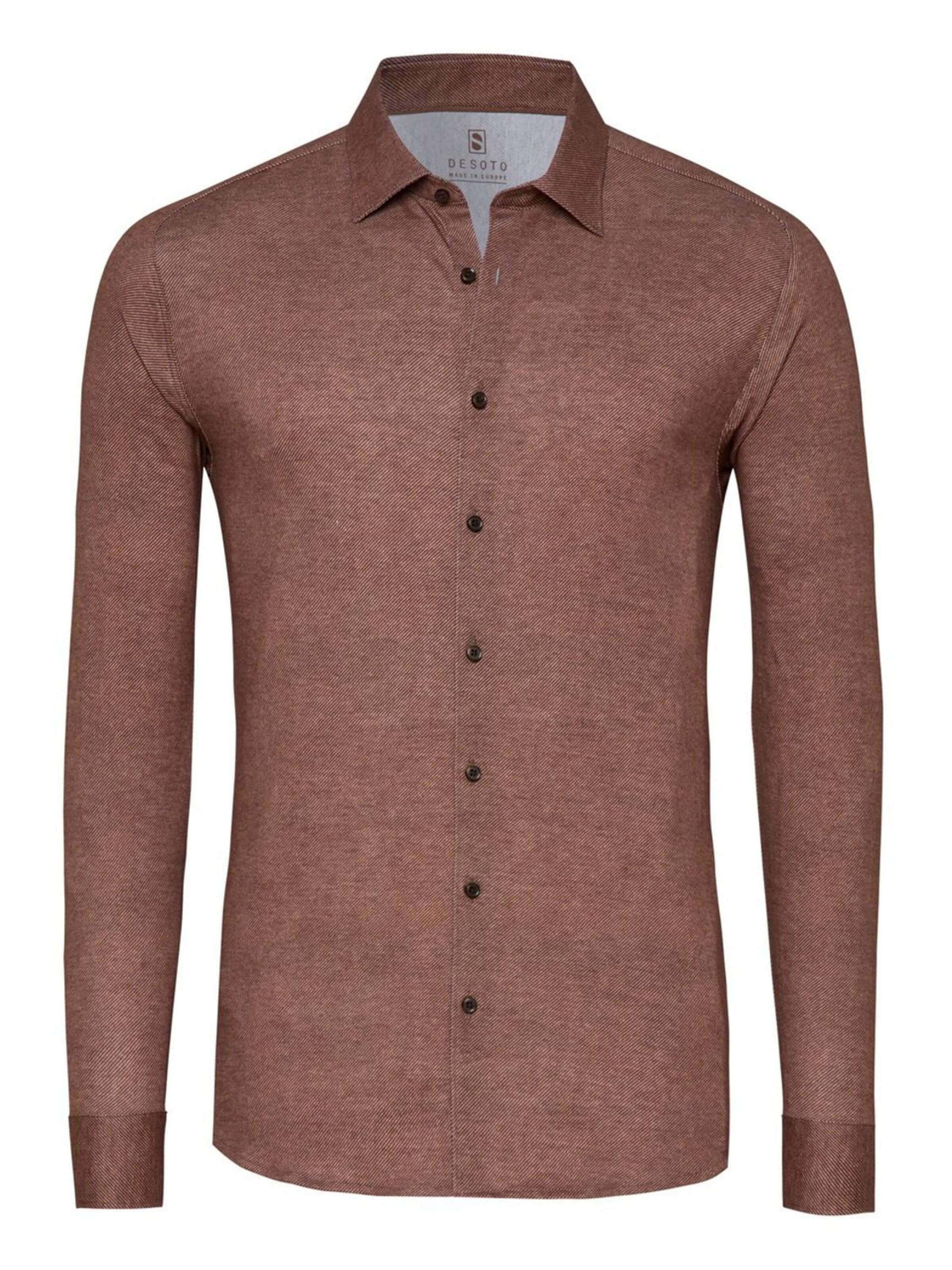 DESOTO Button Up Shirt in Brown: front