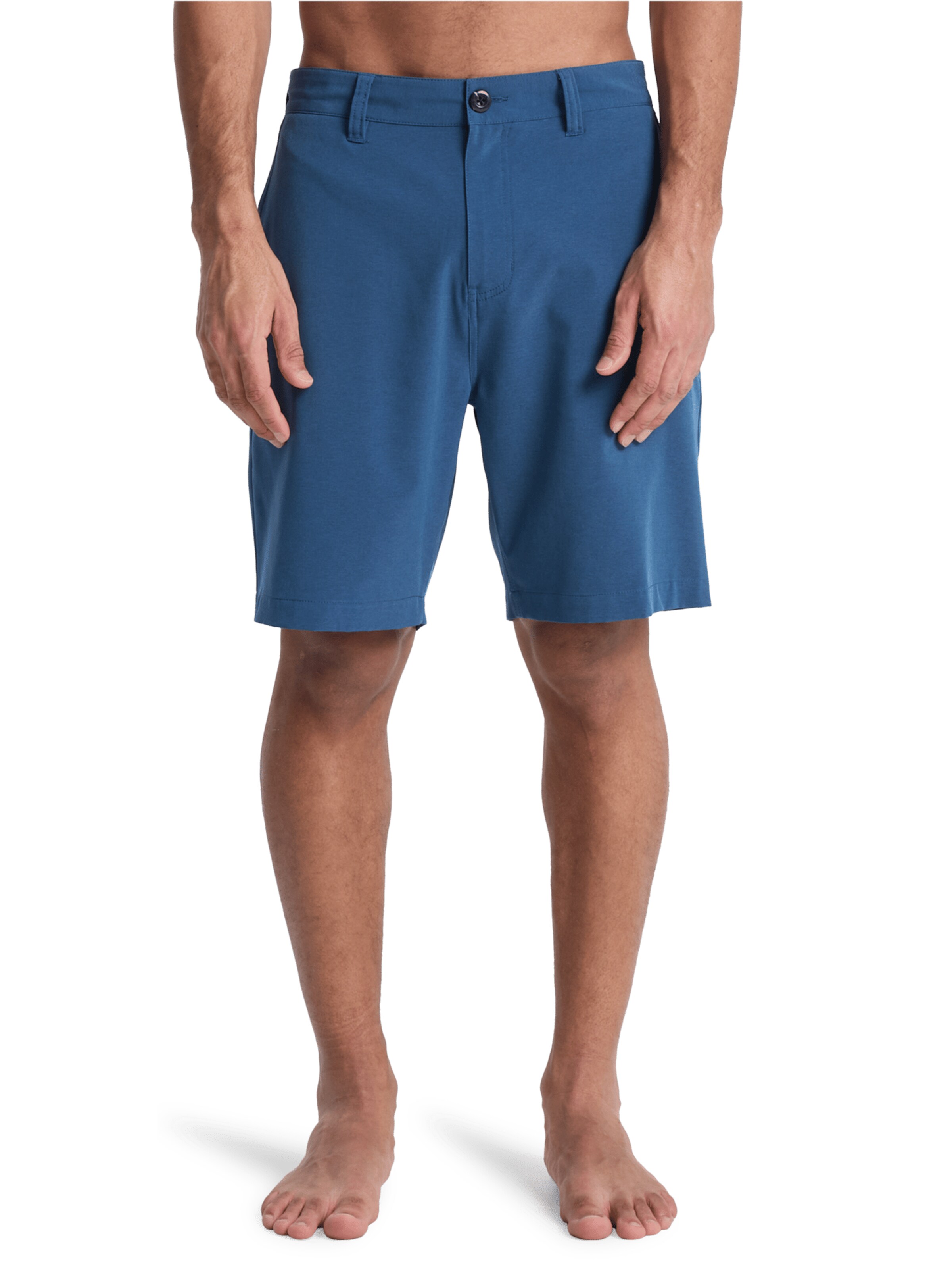 QUIKSILVER Regular Pants 'Union Heather Amph' in Blue: front