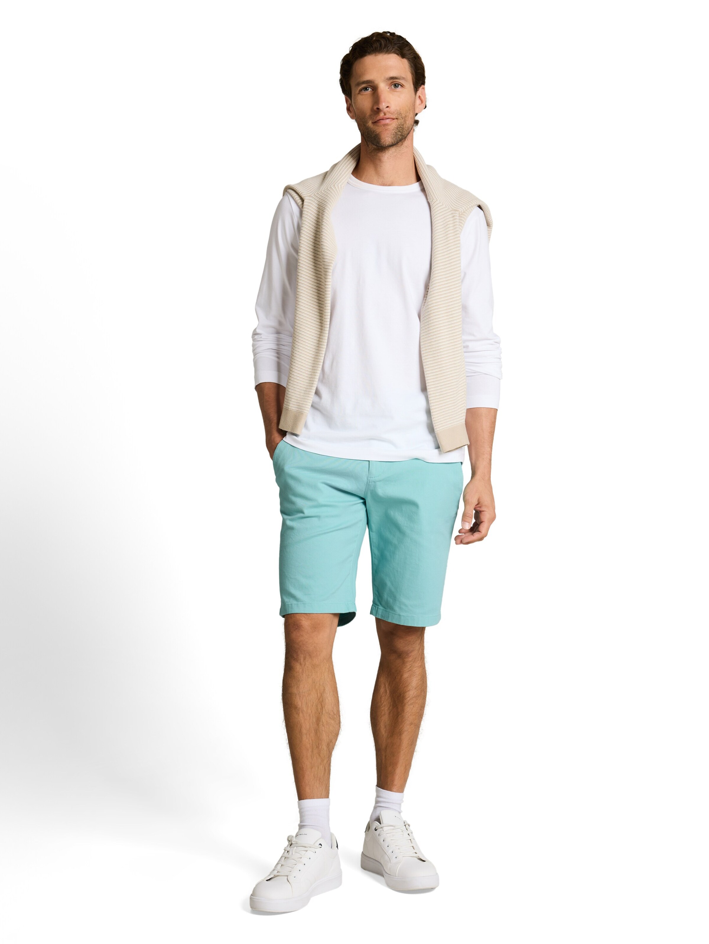 TOM TAILOR Regular Chino in Groen