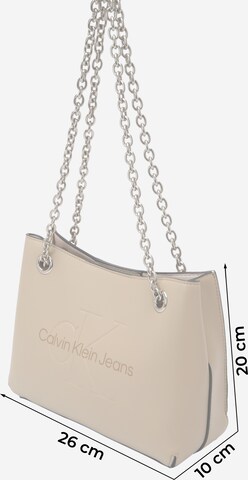 Calvin Klein Jeans Shoulder bag in Beige